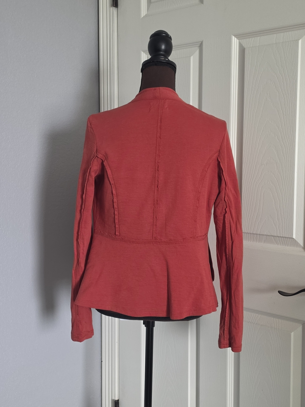 Caslon Open-Front Rust Cardigan Sweater - Picture 3 of 6